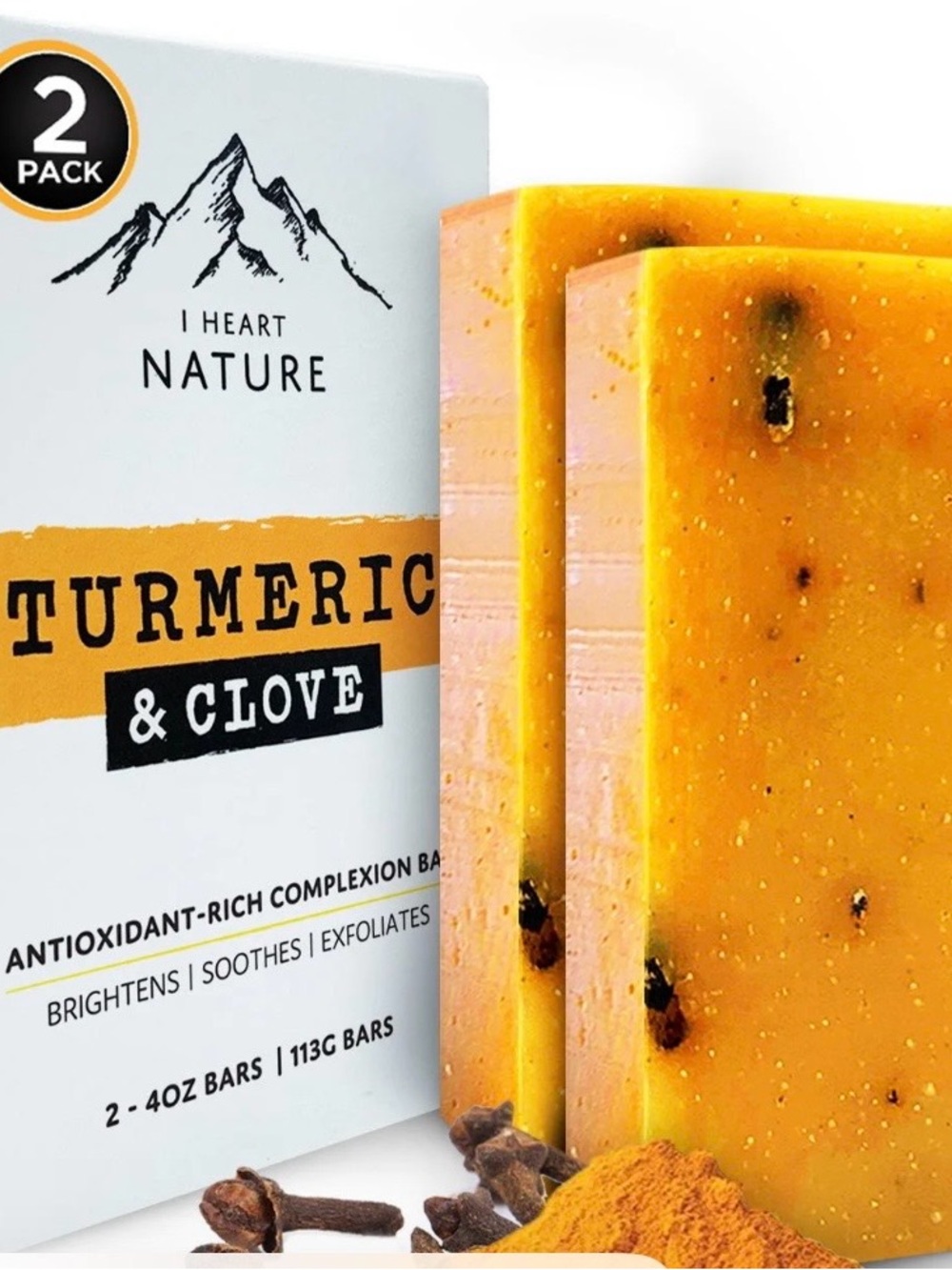 Turmeric & Clove Body Wash Bar - Orange